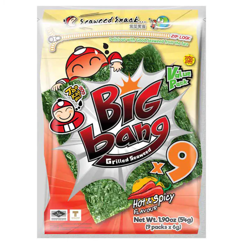 Tao Kae Noi Big Bang Seaweed - Hot & Spicy 9s X 6g
