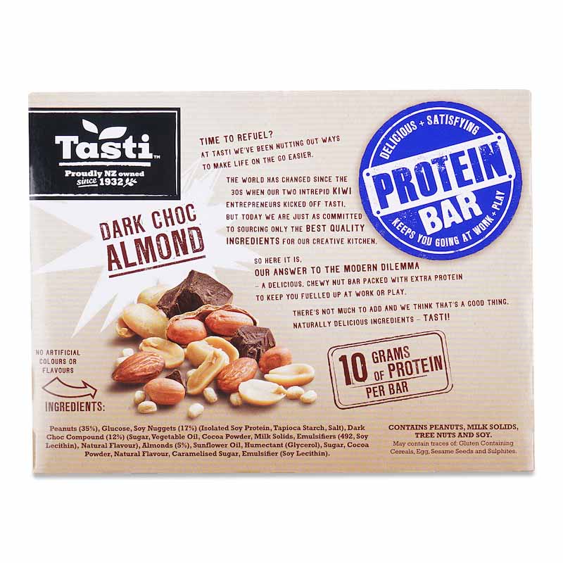Tasti Protein Bars Dark Chocolate Almond 200g