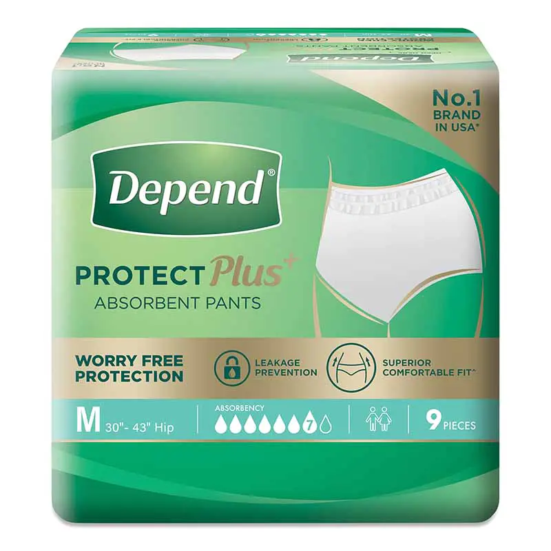 Depend Protect Plus Absorb Pants M 9s