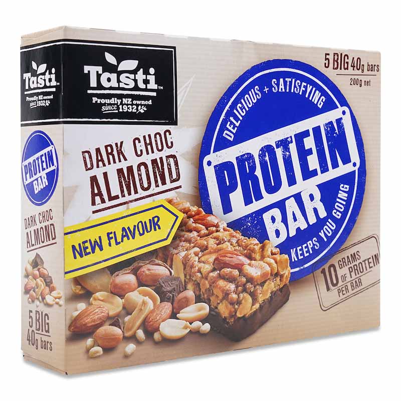 Tasti Protein Bars Dark Chocolate Almond, 200g