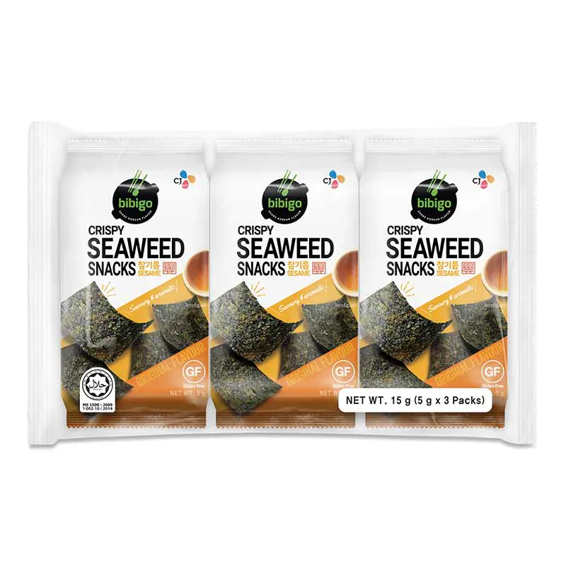 Bibigo Crispy Seaweed Sesame 3s X 5g
