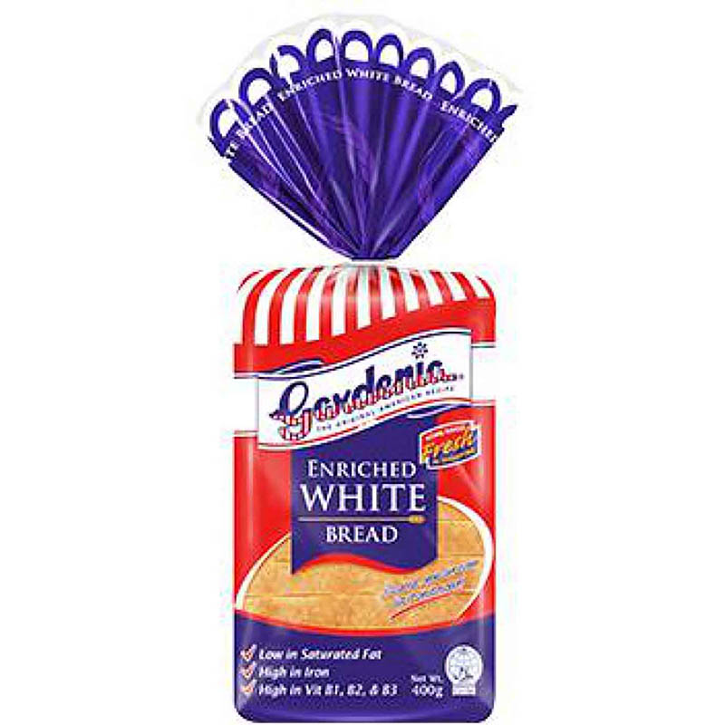 Gardenia Enriched White Bread Loaf, 400g