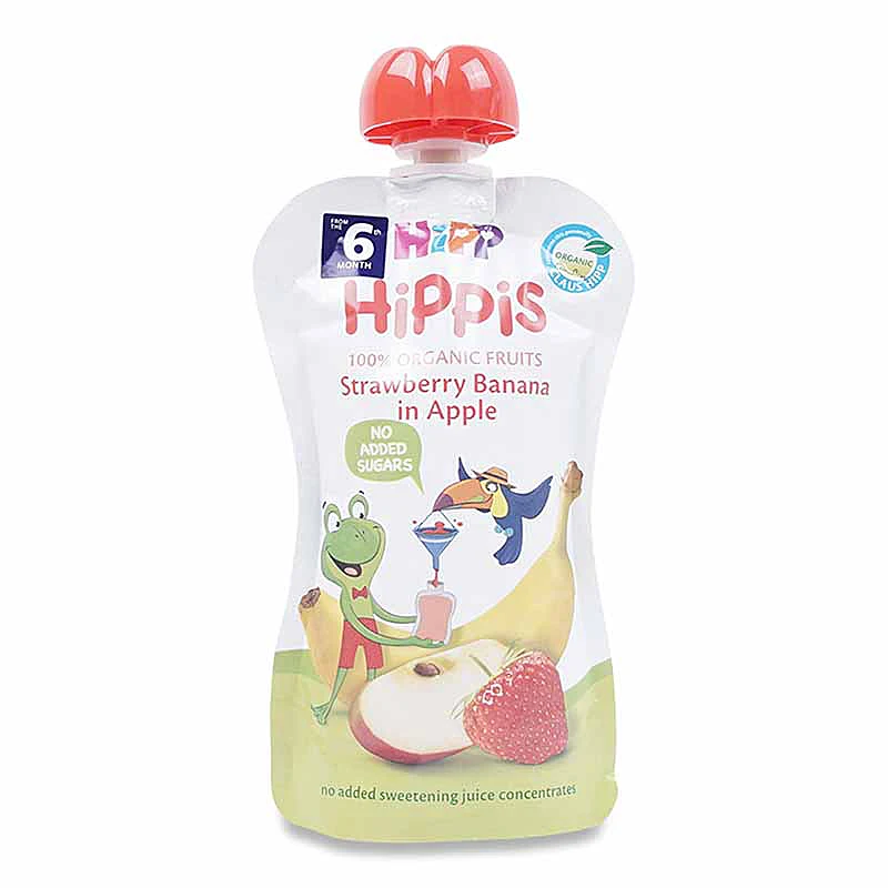 Hipp Organic Strawberry Banana In Apple, 100g