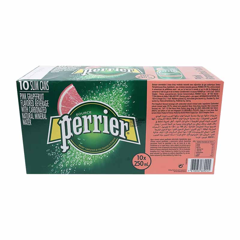 Perrier Pink Grapefruit Fridge, 10sx250ml