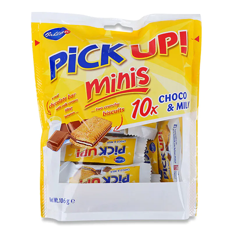 Bahlsen Pick Up Minis Chocolate & MIlk 14s x 106g