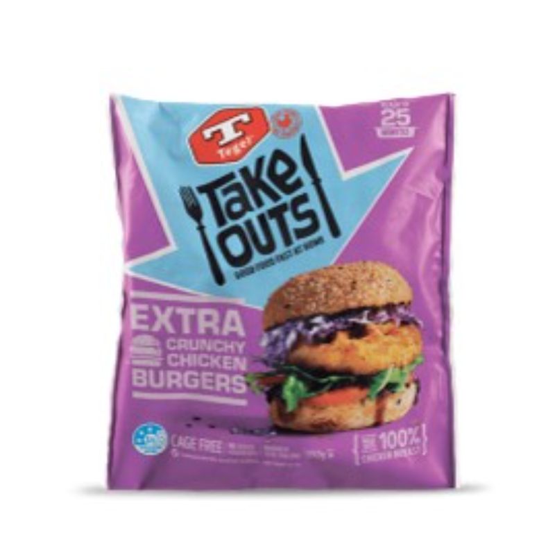 Tegel Take Outs Chicken Burgers, 550g