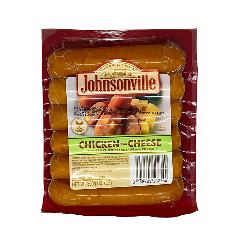 Johnsonville Smoked Chicken Cheese Sausage, 360g