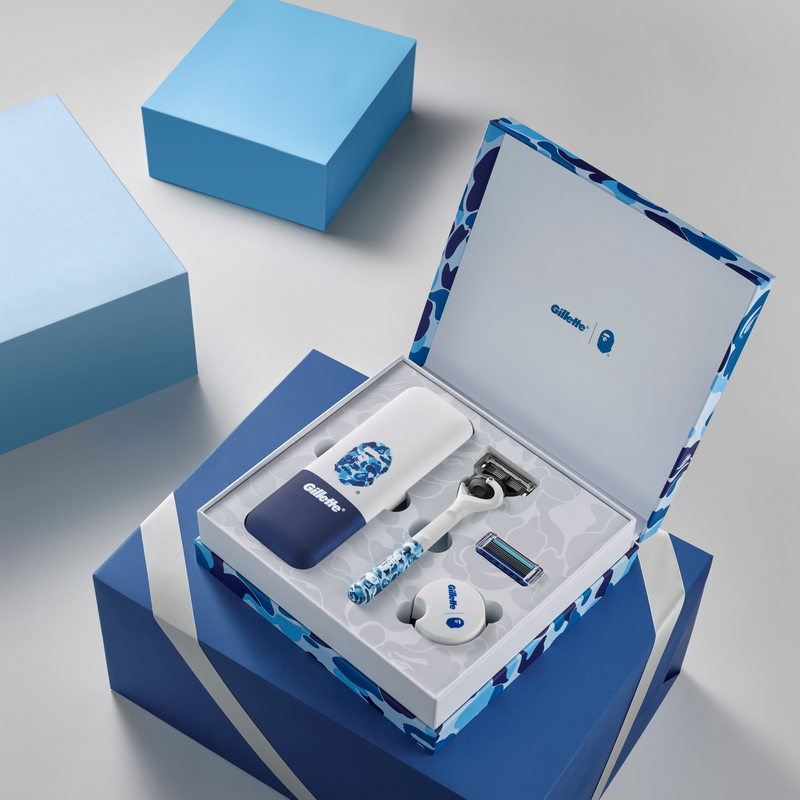 吉列吉列bape聯名限量版剃鬚刀附限定刀座/旅行盒1PC