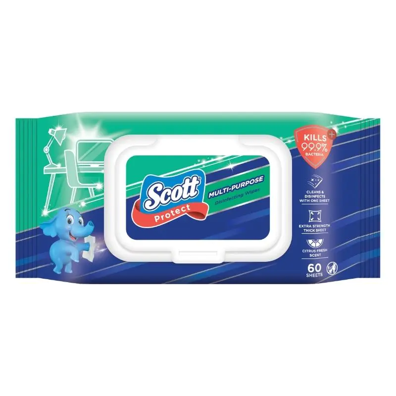 Scott Protect Multi-purpose Wipes 1 X 60s