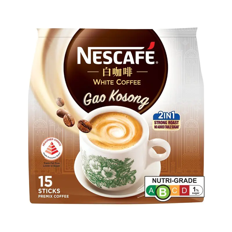 Nescafe Ipoh White Coffee 2 In 1 Gao Kosong 15s X 20g