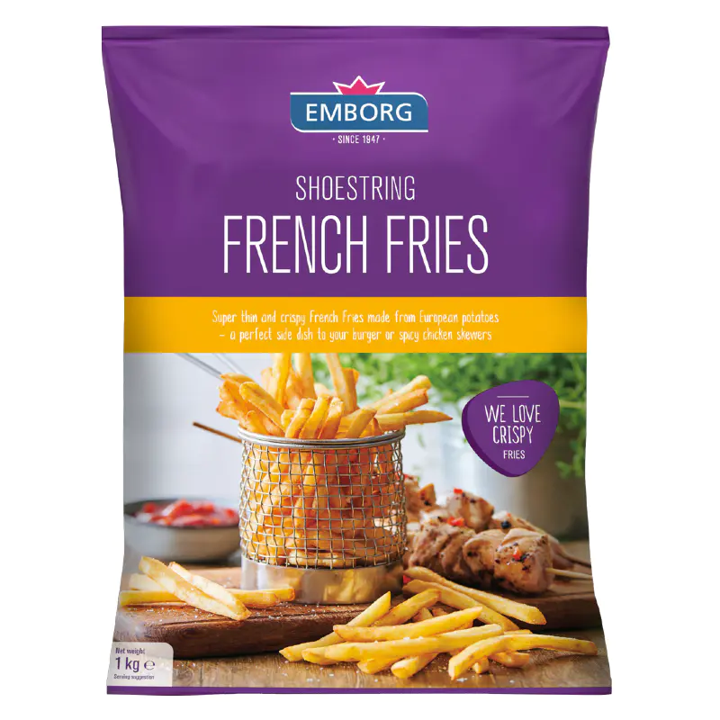 Emborg French Fries Shoestring Cut 1Kg