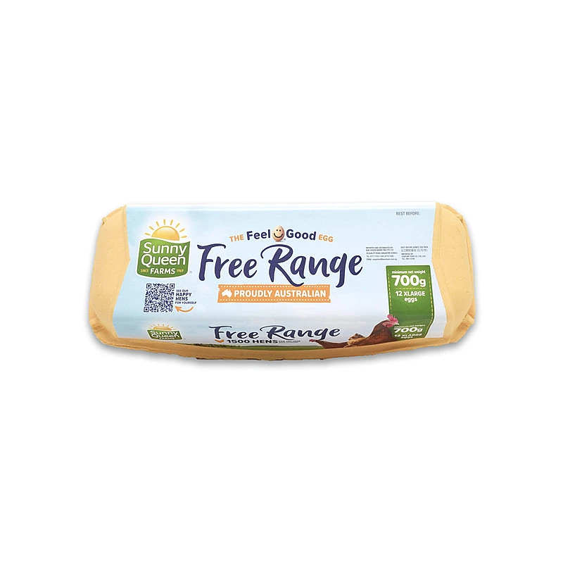 Sq Free Range Eggs 12S 700G