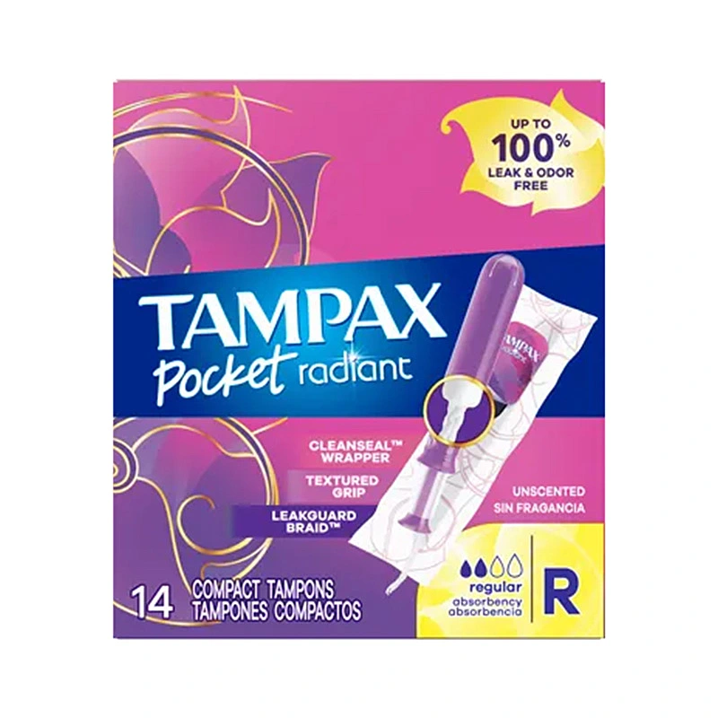 Tampax Pocket Radiant Regular, 14s