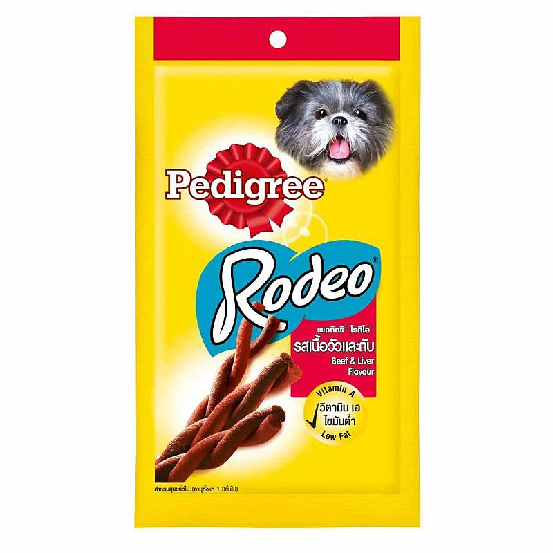 Pedigree Rodeo Beef Liver Dog Snack 90g