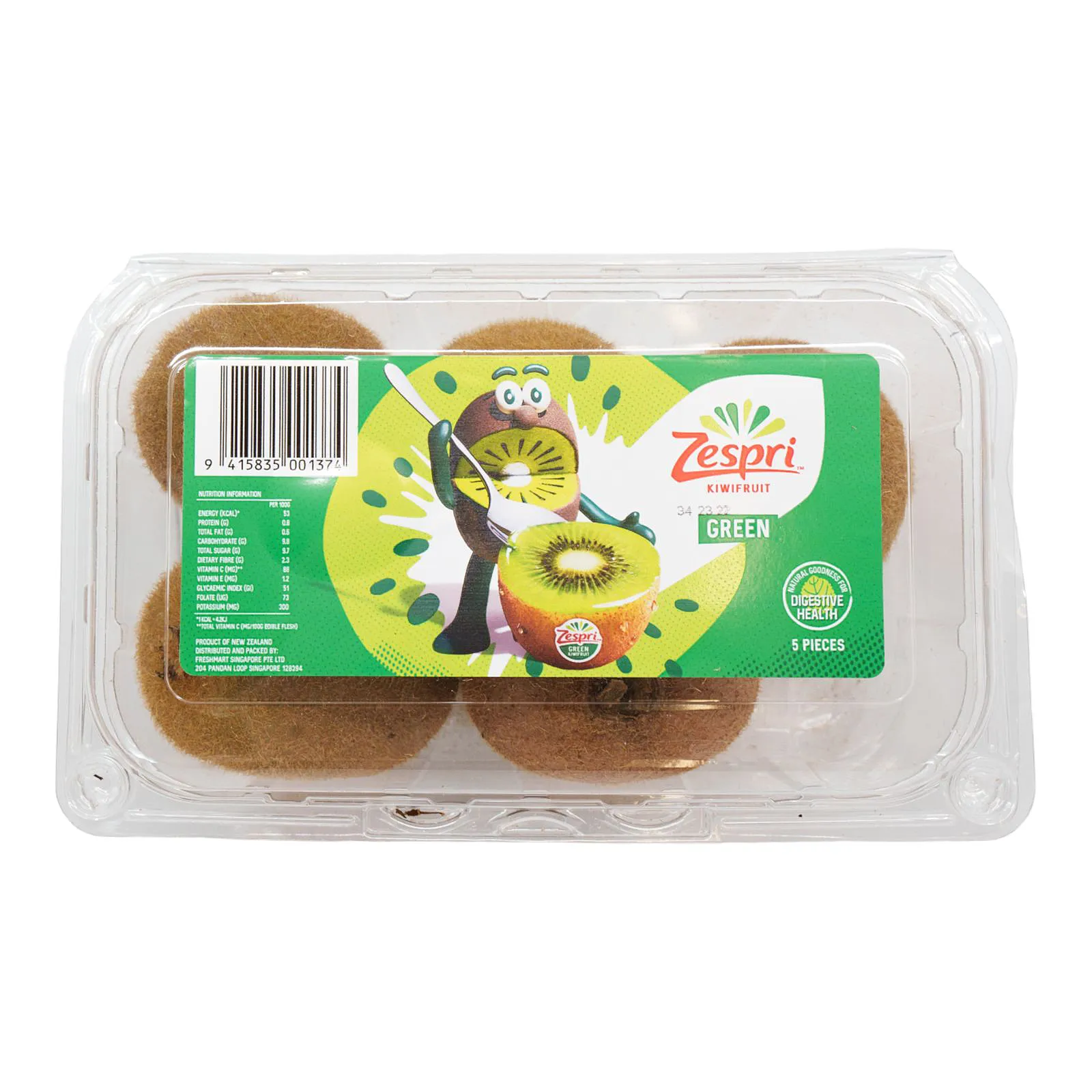 Zespri Green Kiwi New Zealand 5s