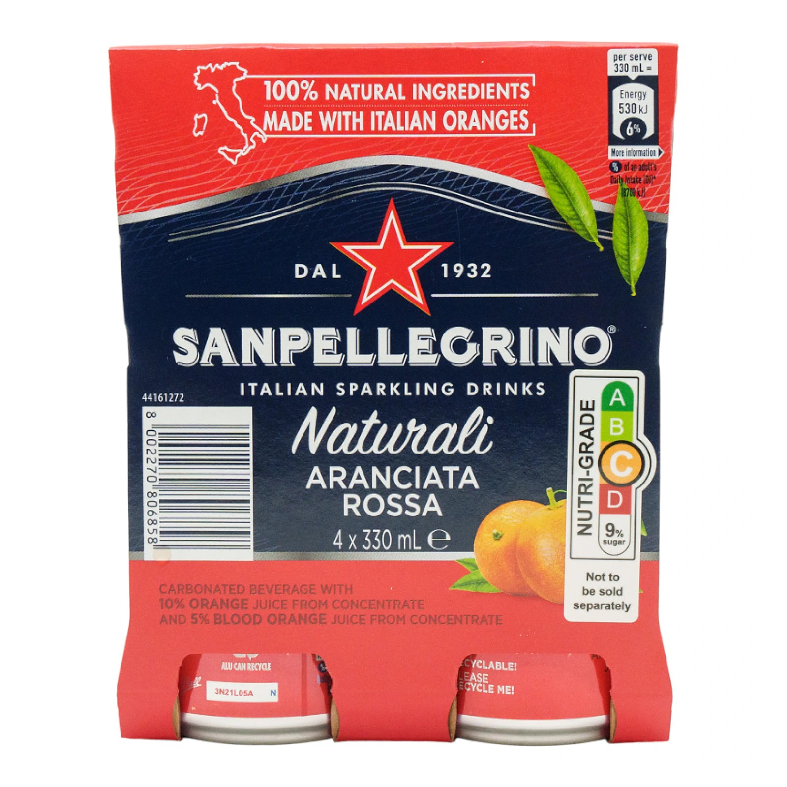 San Pellegrino Aranciata Rossa 4x330ml