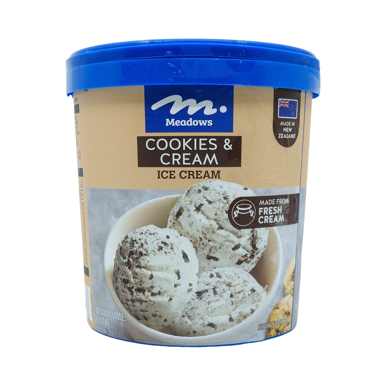Meadows Cookies & Cream Ice Cream 1l