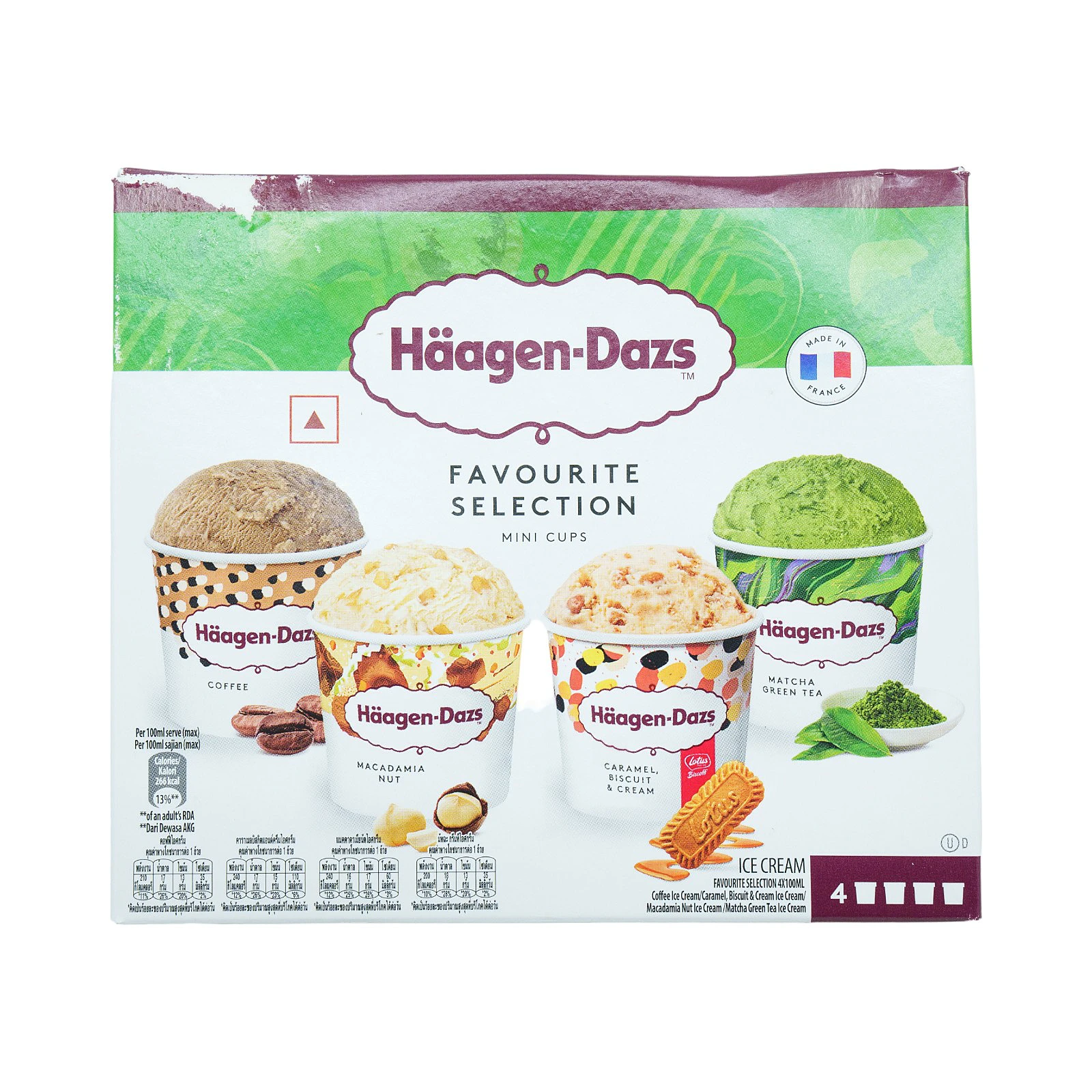 Haagen Dazs Fav Selection, 4 X 100ml