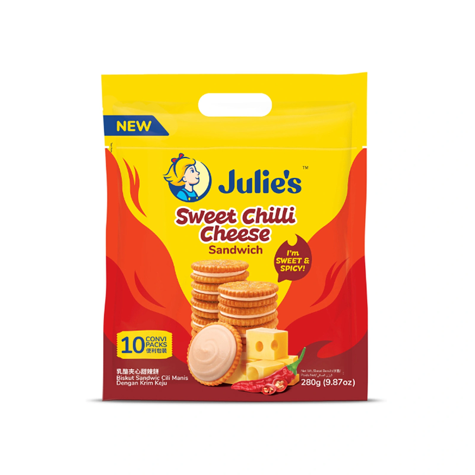 Julie'S Swt Chili Cheese Swich, 280g