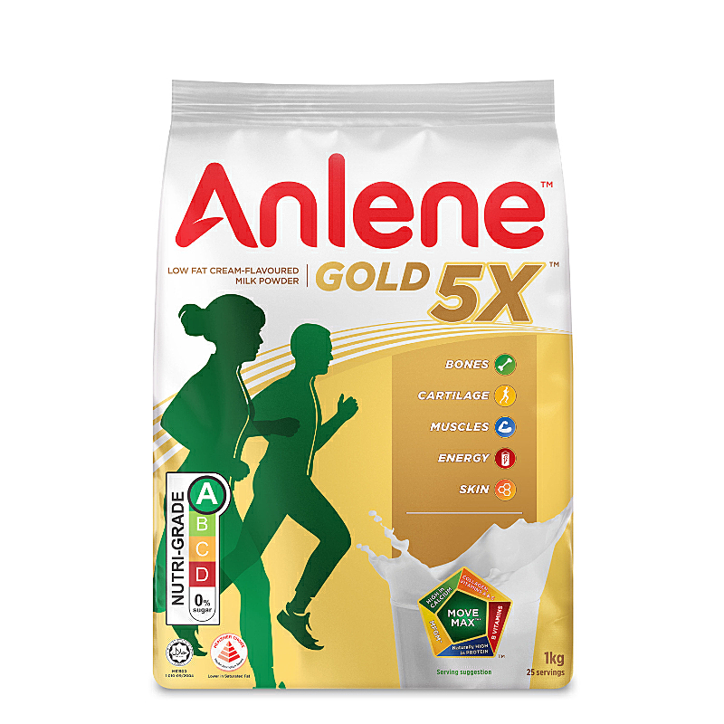 Anlene Gold 5X Plain Milk Powder, 1kg