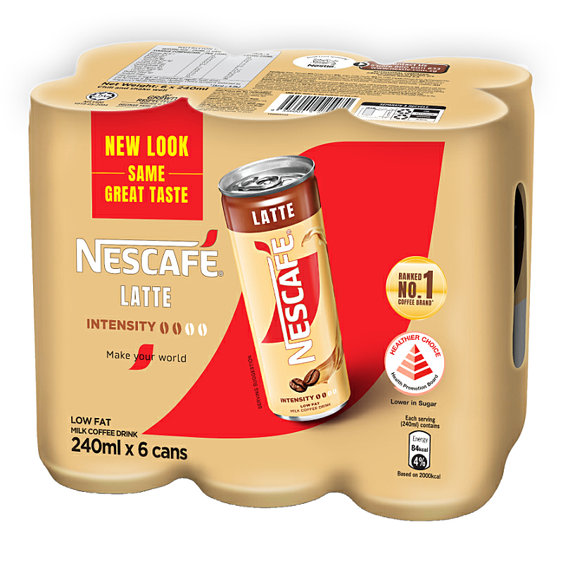 Nescafe Milk Coffee Drink Latte Bottle 6s 240ml