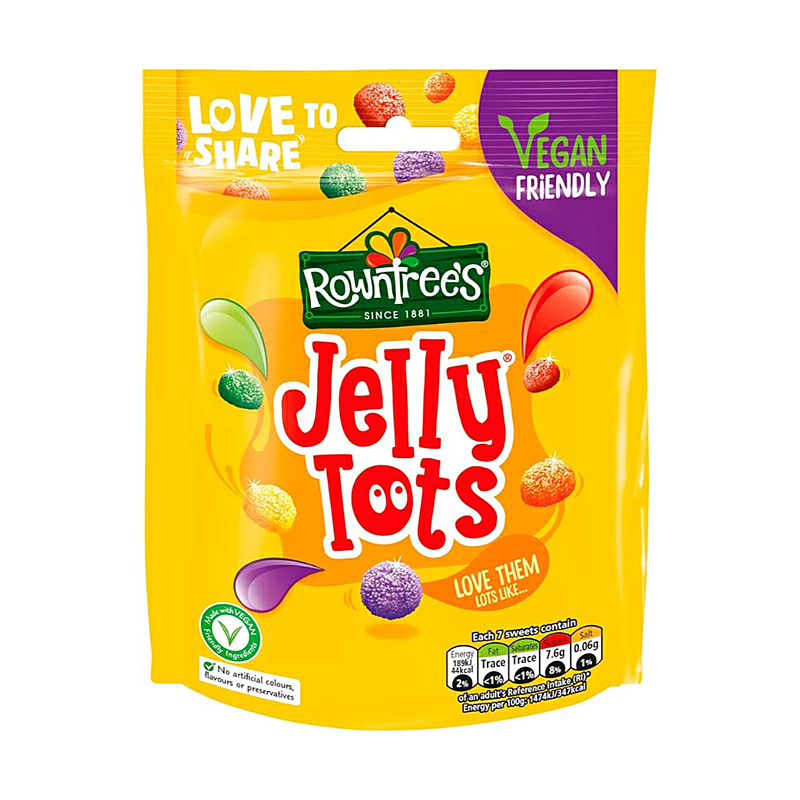 Rowntree'S Jelly Tots Pouch Vegan 150g
