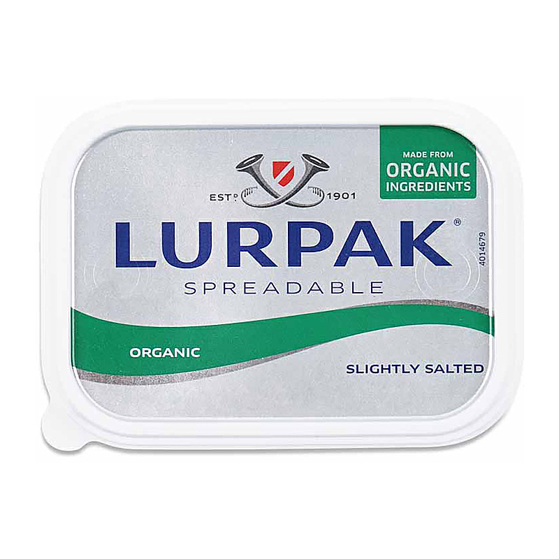 Lurpak Organic Spreadable Slightly Salted Butter 200g