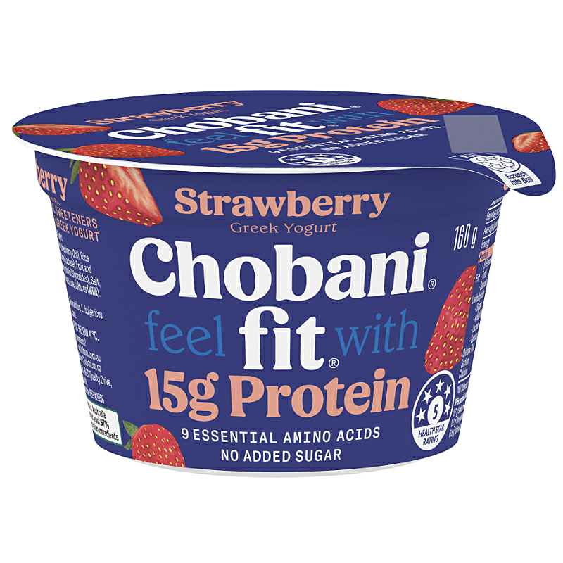 Chobani Fit Strawberry Greak Yogurt 160g