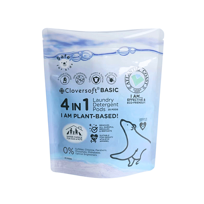 Cloversoft 4 in 1 Anti Dust Mite Basic Laundry Capsule Atlantic Coast 25 Pods