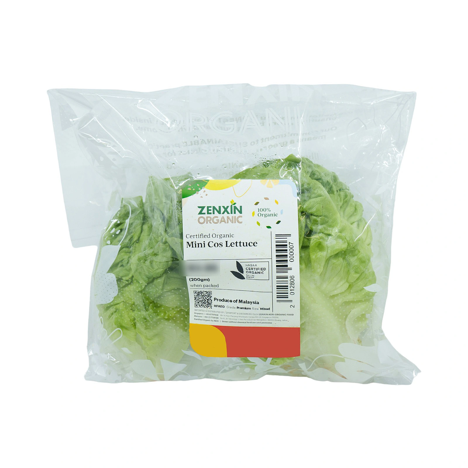 ORG MINI COS LETTUCE MY 200G