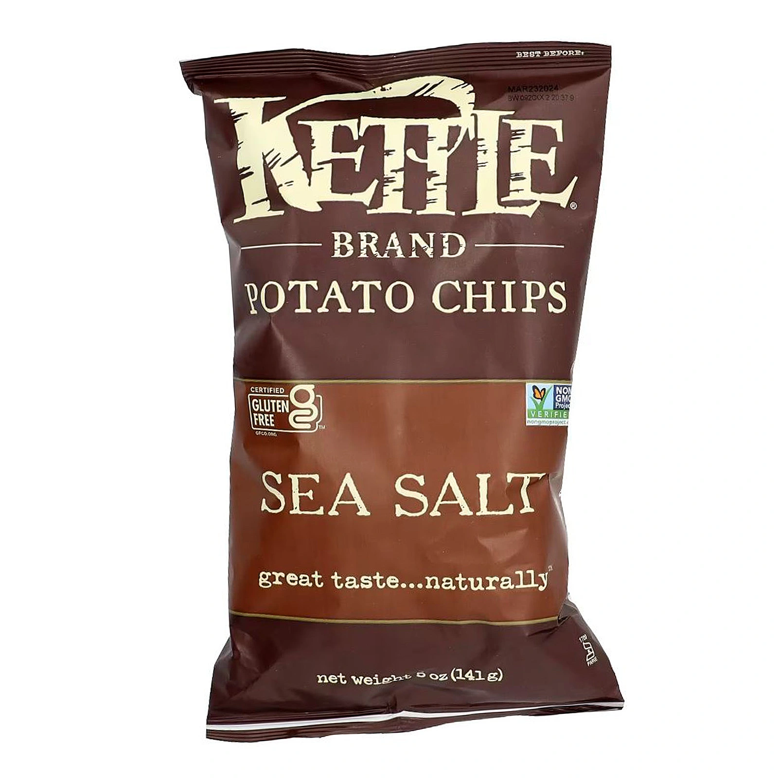 Kettle Potato Chips Sea Salt 142g