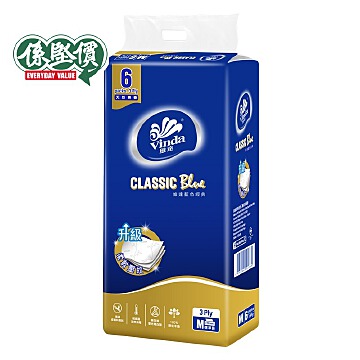 維達藍色經典抽取式面紙6PK