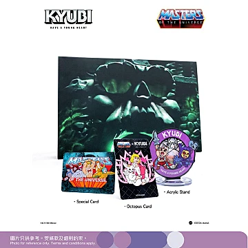 limited edition octopus card S4 Bundle This mesmerizing card immerses you in the enchanting world of a graceful blue octopus KYUBI Master of the universe